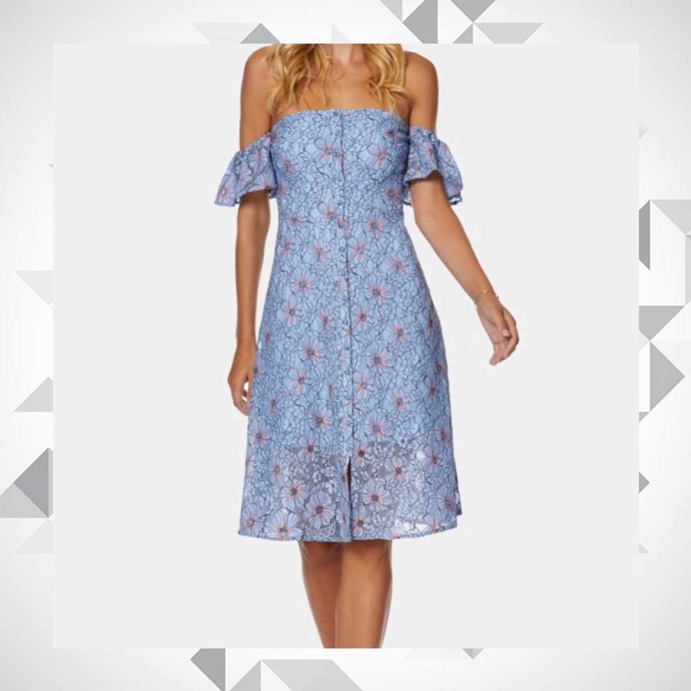 NWOT Avec Les Filles- Lace Button-Down Dress, SIZE US 4
